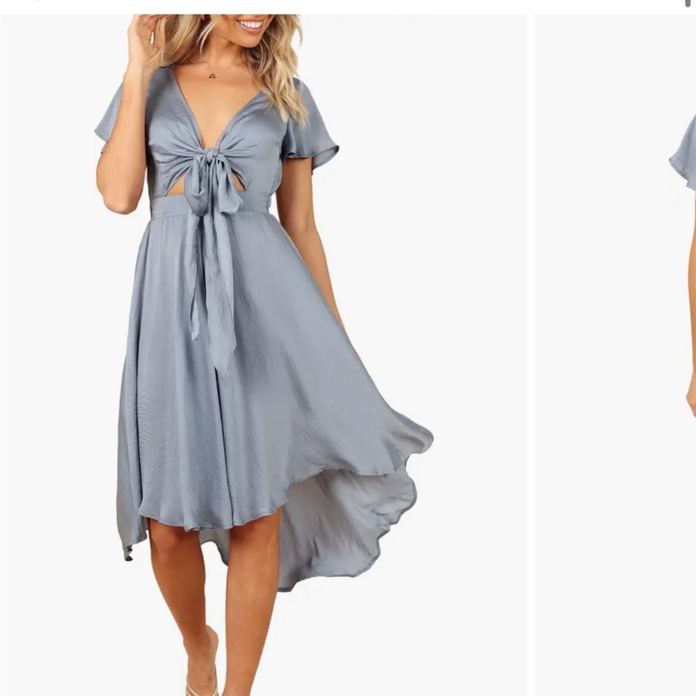 Elegant Blue Midi Dress